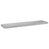 Floating Wall Shelf Concrete Gray 35.4"x9.3"x1.5" MDF