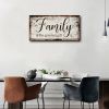 Family Canvas Wall Art for Living Room,Family is The Greatest Gift Word Painting,Family Wall Decor