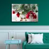 1pcs Drop-Shipping Christmas Canvas Wall Art Gold Christmas Tree Paintings Artwork Modern Picutres Gift Poster for Home Wall Decor Framed -4028in-Thic