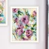 Trendy Decor 4U Abstract Florals to wish you Good luck, Success, Longevity; should keep you smiling Framed Wall Art for Living Room