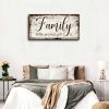 Family Canvas Wall Art for Living Room,Family is The Greatest Gift Word Painting,Family Wall Decor