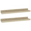 Wall Shelves 2 pcs Sonoma Oak 15.7"x3.5"x1.2"