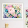 Trendy Decor 4U Abstract Florals to wish you Good luck, Success, Longevity; should keep you smiling Framed Wall Art for Living Room