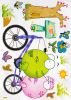 Bicycling 2 - Large Wall Decals Stickers Appliques Home Decor