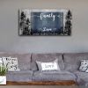 Family Quotes Canvas Wall Art,Family a Little Bit of Crazy Loud Love Wall Art for Living Room