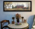 Trendy Decor 4U "Pumpkins for Sale" Framed Wall Art, Modern Home Decor Framed Print for Living Room