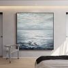 Hand Painted Abstract Landscape Oil Painting Oil Painting Seascape Clouds Nordic Wall Art Picture Modern Living Room Decor