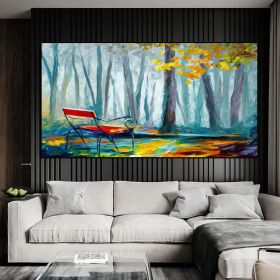 Hand painted abstract contracted manual rich tree family adornment of contemporary sitting room wall mural painting art hall (size: 90x120cm)