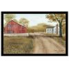 Trendy Decor 4U "Summer in the Country" Framed Wall Art, Modern Home Decor Framed Print for Living Room