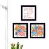 Trendy Decor 4U "Live Life in FULL Bloom!" Framed Wall Art for Living Room, Wall Art Print for Home Decor, Bedroom Wall Art by Heidi Kuntz