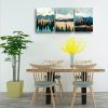 Abstract Wall Art Forest Mountain Watercolor Wall Paintings Landscape Modern Canvas Prints Bathroom Bedroom Office Wall Decor 3 Piece