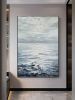 Hand Painted Abstract Landscape Oil Painting Oil Painting Seascape Clouds Nordic Wall Art Picture Modern Living Room Decor