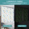 Muwago Glow In The Dark Curtain Cartoon Dinosaur Printed Warm And Cold Insulating Thermal Luminous Curtain For Living Room Decor